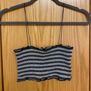 Urban Outfitter M Bungie Ribbed stripe Crop Top